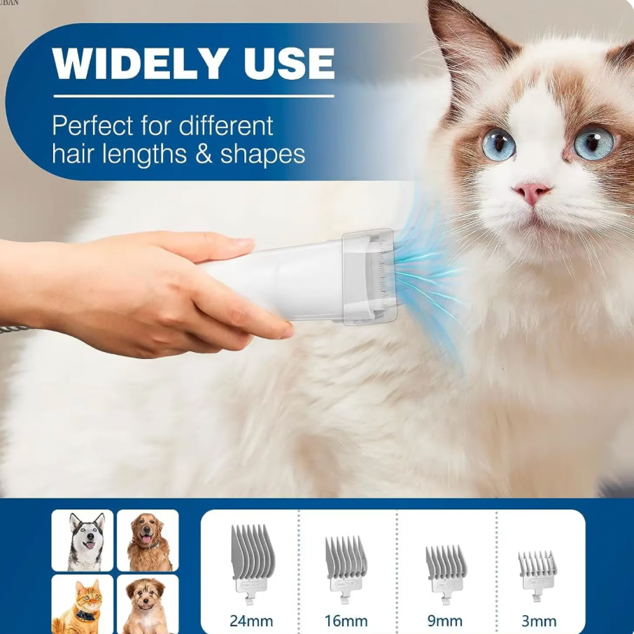 PawmazingPetâ„¢ Pet Grooming Vacuum Cleaner