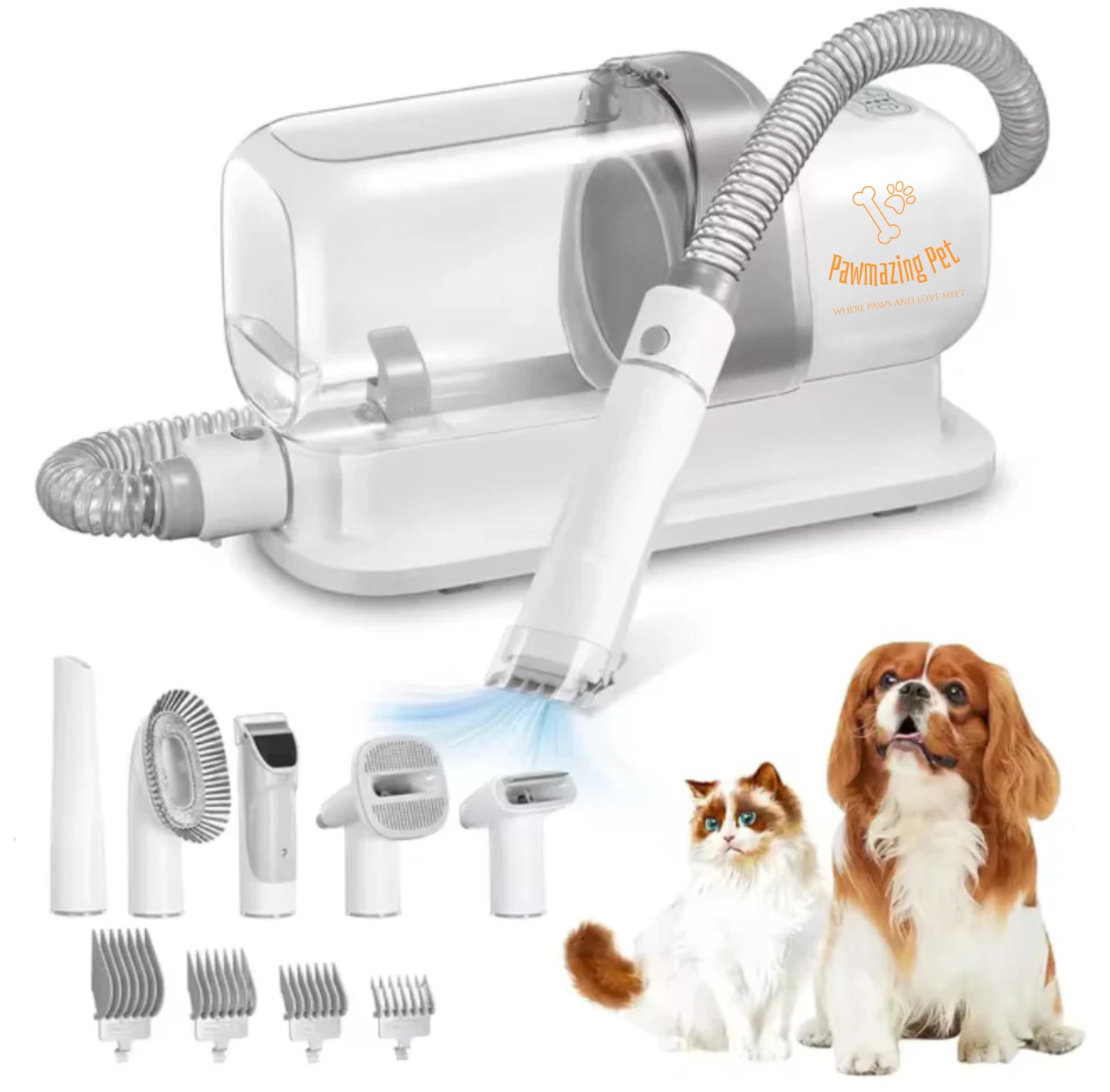 PawmazingPetâ„¢ Pet Grooming Vacuum Cleaner